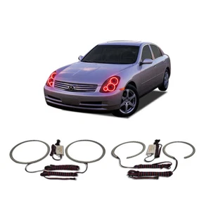 Bright Red Angel Eye Headlight Halo kit for Infiniti G35 03-04 - Bild 1 von 2