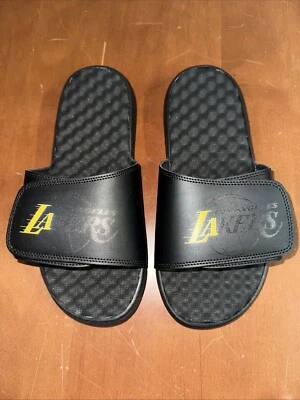 Sandalias ajustables Los Angeles Lakers LA Slides iSlide talla 9 nuevas nunca usadas Foto 1 de 4