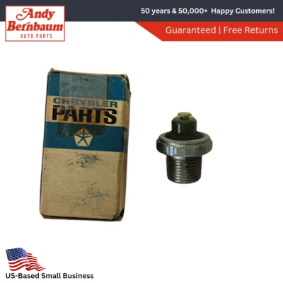 Interruptor de presión de aceite Plymouth Dodge Dart Coronet 1967 6 cilindros 2585110 nuevo en stock Foto 1 de 4
