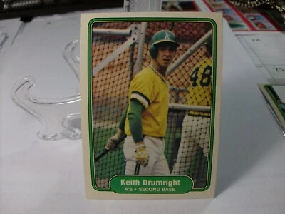 1982 Fleer Baseball #89 - Keith Drumright RC - Oakland Athletics  82-892 - Image 1 of 2