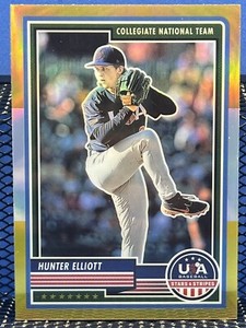 2023 Panini USA Baseball Stars & Stripes HUNTER ELLIOTT Gold
