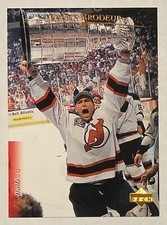 1995-96 MARTIN BRODEUR UPPER DECK RAISING STANLEY CUP CARD#211 NEW JERSEY DEVILS