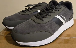 Tenis cómodos deportivos informales Nautica para hombre - Zapatos para caminar - Gris talla 11 - Imagen 1 de 8