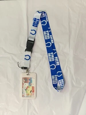 NFL FOOTBALL TEAMS Indianapolis Colts NFL Keychain Lanyard With ID Holder - Image 1 of 2