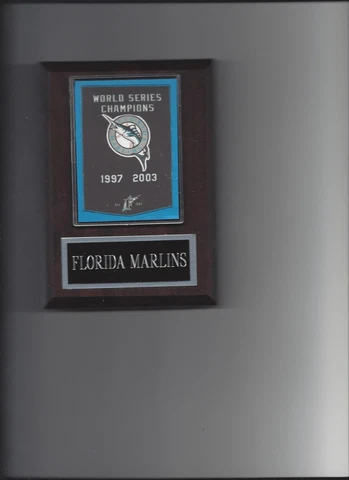 FLORIDA MARLINS WORLD SERIES PLAQUE BASEBALL CHAMPIONS CHAMPS MLB Cover