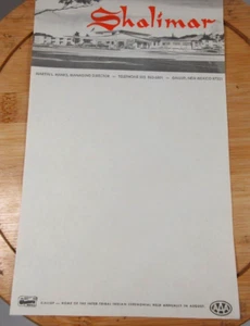 Papel membrete estacionario vintage Best Western The Shalimar Highway 66 motel - Imagen 1 de 6