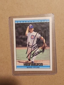 1992 DONRUSS MIKE BIELECKI #776 FEHLERKARTEN FALSCH Team IN FOTO handsigniert - Bild 1 von 3
