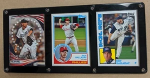ROY HALLADAY 3 CARD PLAQUE TORONTO BLUE JAYS PHILADELPHIA PHILLIES - Picture 1 of 1