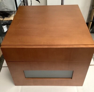 Ronbow 632018-1-F08 18" Rebecca Montaje en Pared Cajón Puente con Vidrio Frontal Canela Foto 1 de 4