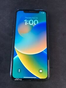 Apple iPhone XR Black (Unlocked) 128GB - LCD & Back Glass Cracked - No Face ID