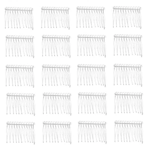 20 Pcs Diy Braut Hochzeit Kamm Haarkamm Hochzeit Haarkämme Mit 12 Zähnen Silberf - Bild 1 von 7