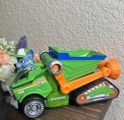 Фигурка PAW Patrol The Mighty Movie Recycle Truck w/ Lights Sounds & Rocky - Изображение 1 из 4
