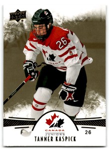 2016-17 Tanner Kaspick Upper Deck Team Canada Juniors Gold Rookie