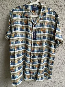 Micheal’s Mens Casual Linen Classic American Fun Beach Summer Shirts L #1724 NWT - Picture 1 of 5