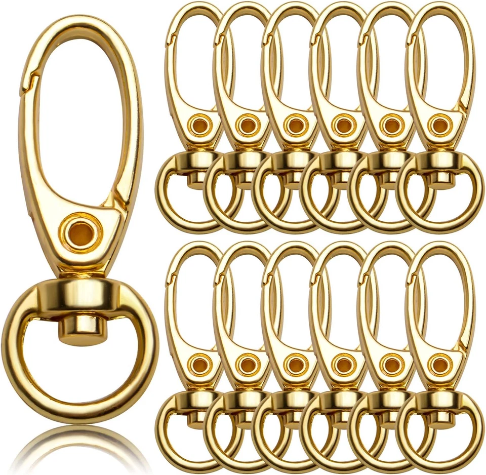 Swivel Clasp Clips,50Pcs 35Mm Swivel Trigger Clips Metal Keyring Clasps Snap Hoo - Image 1 of 4