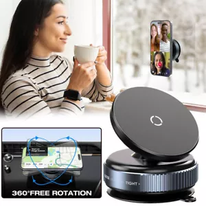 360° Rotate Phone Holder Magnetic Vacuum Adsorption Car Strong Suction Cup Mount - Photo 1 sur 15
