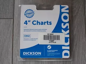Authentic Dickson C012 4" inch Charts - open pack with 40 pieces - Picture 1 of 4