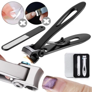Thick Nail Clippers 15mm Wide Jaw Nail Cutter for Thick Toenail Stainless YU - Picture 1 of 14