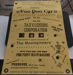 VOODOOCAR Live at The Funhouse poster Seattle rock 2013 - Bild 1 von 1