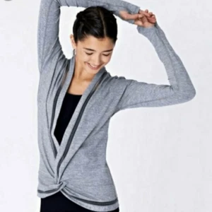 Lululemon Ivivva size 10 Own The Move Twist Front Knotted Top Gray - Picture 1 of 9