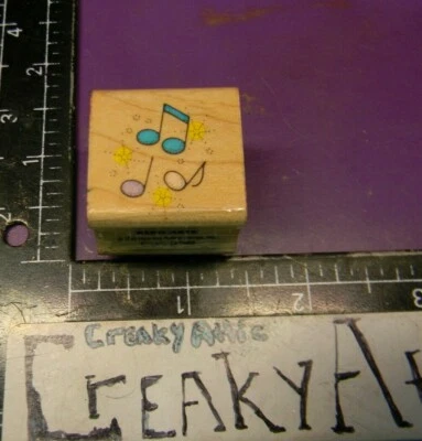 MUSICAL NOTES CLEF SPARKLE MUSIC RUBBER STAMPS HERO ARTS A581 CREAKYATTIC - Изображение 1 из 2