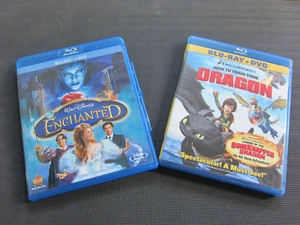How to Train Your Dragon & Enchanted Blue Ray, Excellent Condition - Imagen 1 de 2