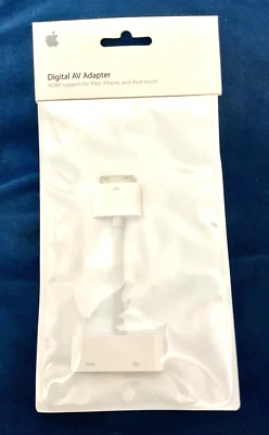 Digital AV HDMI Apple Adapter NEW and ORIGINAL for iPad iPhone iPod MC953ZM/A - Image 1 of 4