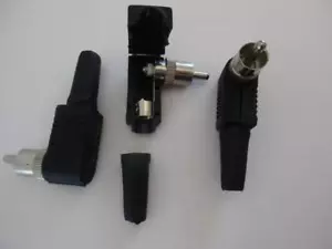 (5x o 10x) RCA Maschio M ANGOLO RETTO 90° Connettore Montaggio Cavo Spina Phono CA119 - Foto 1 di 3