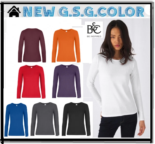 Shirt Frau #E190 Lange Ärmel - Bild 1 von 1