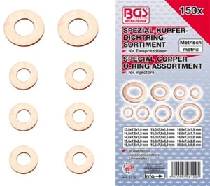 BGS boquillas de inyección anillo de cobre gama | 150 piezas - 8120 - Imagen 1 de 2