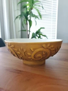 Vintage Haeger USA Bowl 102 Golden Brown Glaze Mid Century Modern - Picture 1 of 11