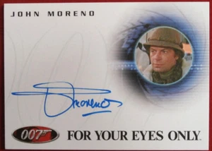 JAMES BOND - Nur für Ihre Augen, JOHN MORENO, Luigi Ferrara - Autogrammkarte A42 - Bild 1 von 2