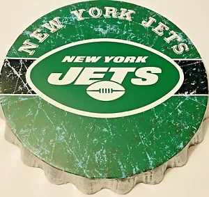 New York Jets Distressed Flaschenkappe Schild 12,5" FOCO - Bild 1 von 1