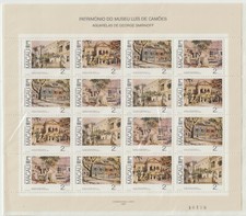 1989 Macao / Macau Smirnoff paintings sheetlet (SG 690/3)