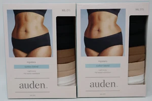 Auden 12pk Hipster Underwear Women's XXL Cotton Blend Elastic Waistband NEW - Picture 1 of 3