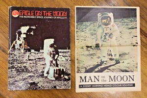 MOON MEMORABILIA: ‘Eagle of the Moon … Apollo 11’ + 1969 SMH pictorial liftout - Picture 1 of 8