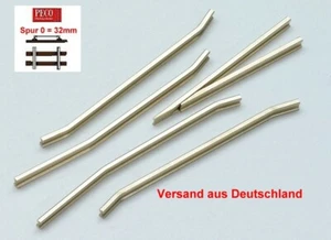 Peco Spur 0 Code 124 - Herzstückspitzen + Radlenker f.Weichenbau, 1 Set - IL-706 - Bild 1 von 1