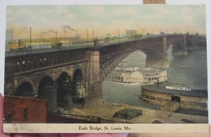 posted - EADS BRIDGE, ST. LOUIS, MO. - POST CARD - listing #2478 - Picture 1 of 8