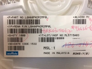 LQH44PN2R2MP0L MURATA FIXED IND 2.2UH 1.8A 49 MOHM SMD ROHS 50 PIECES - Picture 1 of 1