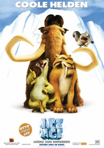 Filmplakat, Poster, ICE AGE, Animationsfilm - Welterfolg 2002, Sprecher: Otto, - Bild 1 von 1