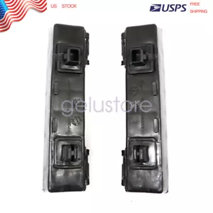 2Pcs Black Right Side Bumper Bracket Rear For Honda Civic 2016-2022 - Picture 1 of 11