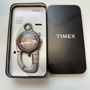 Timex Expedition WR30M Carabiner Clip On Watch Compass Light Calendar - Picture 1 of 5