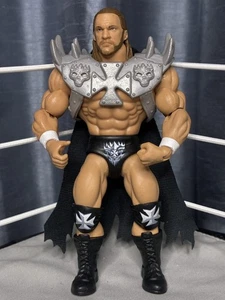 Triple H - Custom Masters of the WWE Universe with Cape WWE Mattel AEW Elite ... - Picture 1 of 4
