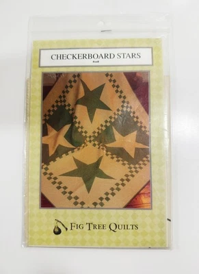 "Checkerboard Stars" #108 by Fig Tree Quilt Pattern - Image 1 of 3