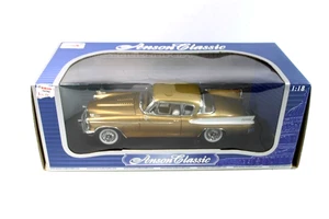 Anson Classic 1957 Studebaker Golden Hawk 1:18 Scale Diecast Model Car – Gold - Picture 1 of 7