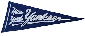 Mini banderín de béisbol de los años 50 New York Yankees NY - Imagen 1 de 1