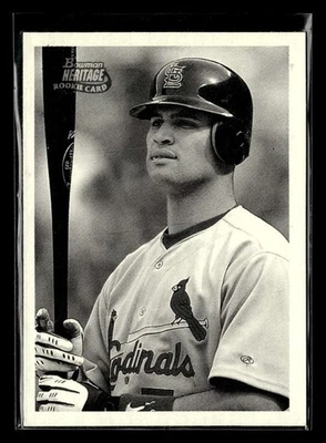 Bowman Heritage Albert Pujols 2001 novato #351 Cardinals SE1857 Foto 1 de 2