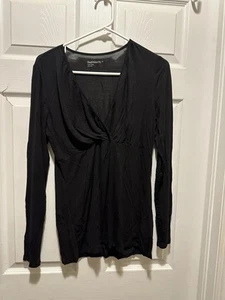 EUC Gap Pure Body Maternity Nursing Modal PJ Shirt | Black | Medium - Picture 1 of 11