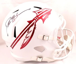 Deion Sanders Signed Florida State F/S White ALT Speed Helmet-Beckett W Hologram - Picture 1 of 12