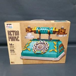 New Sealed in Box - QIZHILE 859 pcs, Retro Blue Phone Building Brick Set/Kit - Picture 1 of 9